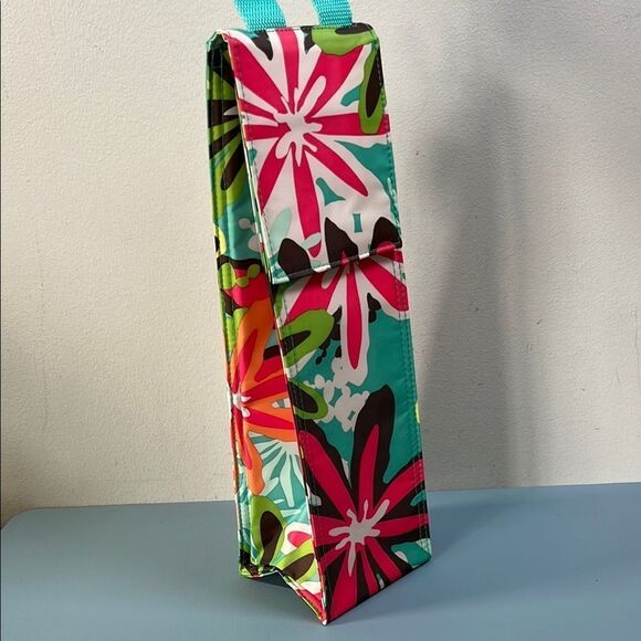 Thirty-One Daisy Craze Floral Perfect Bottle Thermal Tote Bag - Multicolor - Picture 1 of 4